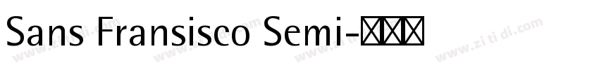 Sans Fransisco Semi字体转换